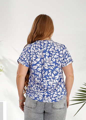 Тёмно-голубая блузка Demma