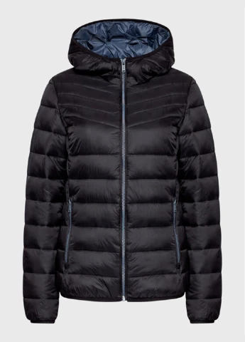 Черная демисезонная куртка 32k3016-u901 CMP WOMAN JACKET FIX HOOD