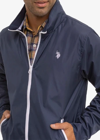 Синяя демисезонная куртка U.S. Polo Assn.