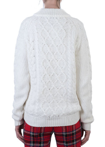 Белый зимний свитер Oui