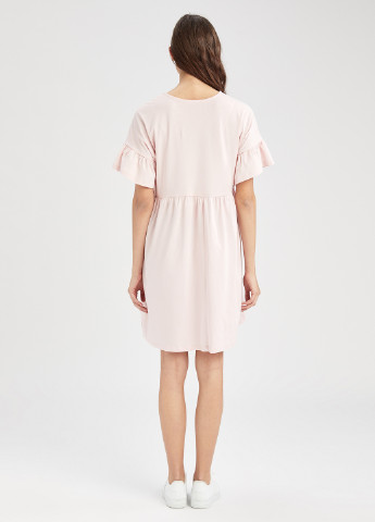 Светло-розовое кэжуал платье для беременных оверсайз DeFacto