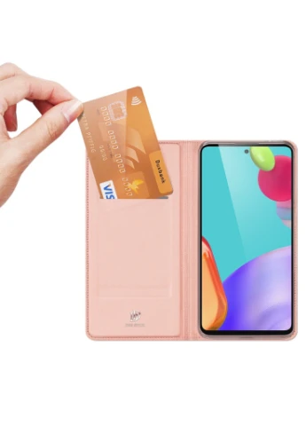 Чехол-книжка с карманом для визиток для Samsung Galaxy A72 4G / A72 5G Rose Gold (is_00000042672_1) Dux Ducis (250500505)