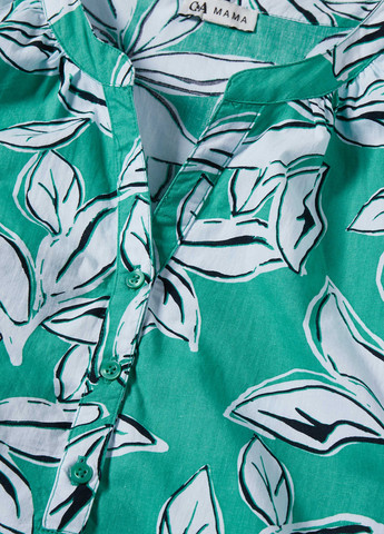 Зеленое кэжуал платье для беременных C&A с рисунком