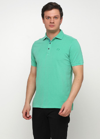 Зеленая мужская футболка поло State of Art однотонная
