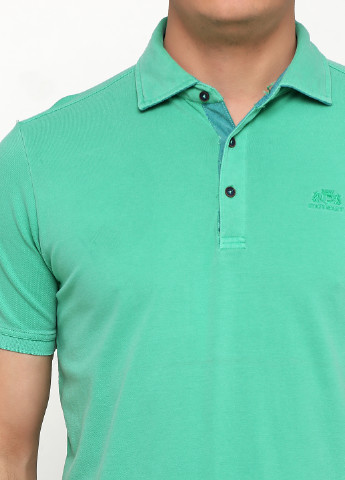 Зеленая футболка-поло для мужчин State of Art однотонная