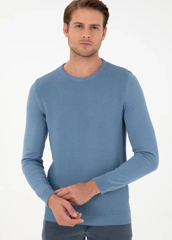 Блакитний демісезонний джемпер джемпер Pierre Cardin