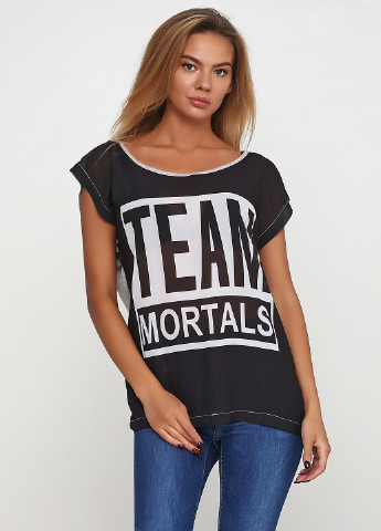 Черная летняя футболка Saints & Mortals