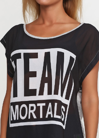 Чорна літня футболка Saints & Mortals