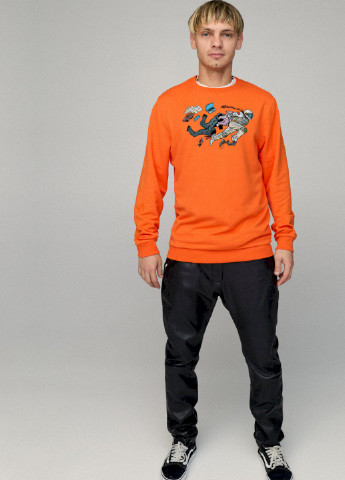 Оранжевый свитшот мужской basic /no flis/ YAPPI (252259198)