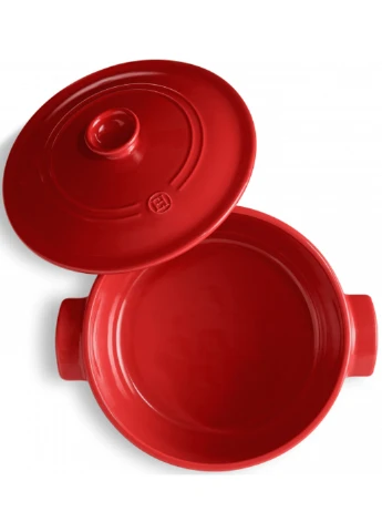 Кастрюля Cookware 4 л 27 см керамическая красная Emile Henry (255274308)