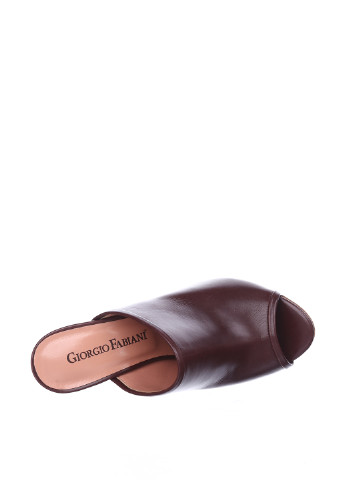 Темно-коричневые сабо Giorgio Fabiani на высоком каблуке