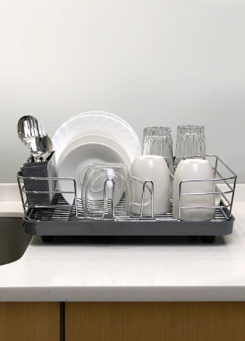 Сушарка для посуду з органайзером, 39х30х12 см MVM (219793007)