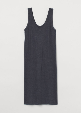 Темно-серое кэжуал платье платье-майка H&M однотонное