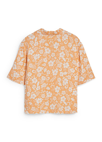 Светло-оранжевая летняя блуза C&A
