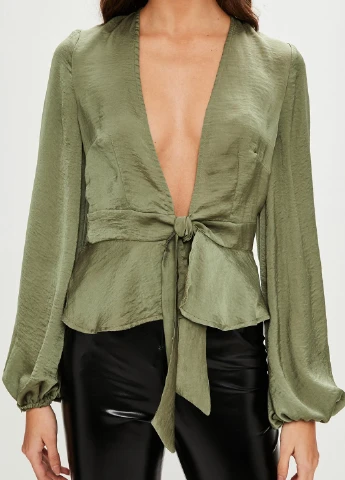 Хакі блуза Missguided