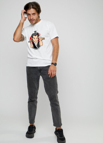 Біла футболка чоловіча YAPPI