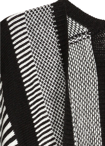 Пончо H&M орнамент чёрно-белое кэжуал