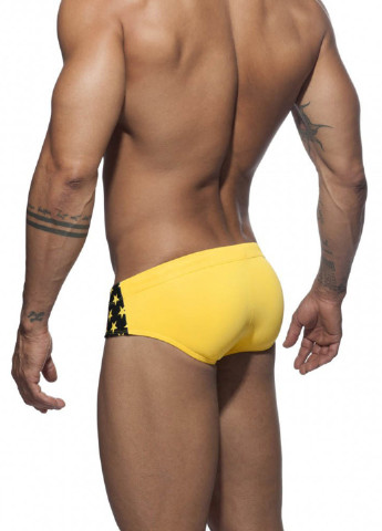 Мужские желтые пляжные желтые мужские плавки брифы Sport Line