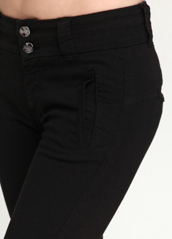 Черные демисезонные зауженные джинсы Liu Jo