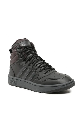 Чорні кросівки зимовий adidas HOOPS 3.0 MID WTR