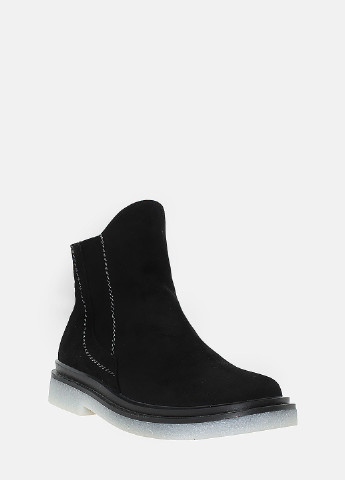 Зимние ботинки raфемида1-101 черный Alamo из натуральной замши