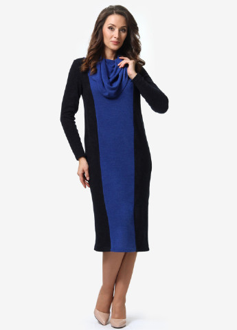 Темно-синее кэжуал платье платье-свитер Alika Kruss однотонное