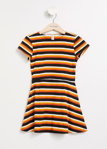 Оранжевое кэжуал платье DeFacto