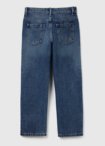 Темно-синие демисезонные прямые джинсы United Colors of Benetton