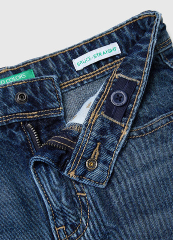 Темно-синие демисезонные прямые джинсы United Colors of Benetton