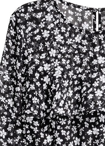 Чорно-білий кежуал сукня на підкладі H&M однотонна