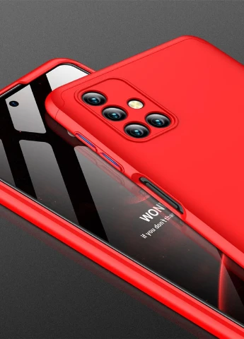 Пластикова накладка LikGus 360 градусів (opp) для Samsung Galaxy M51 Червоний (is_00000040311_3) GKK (238480040)
