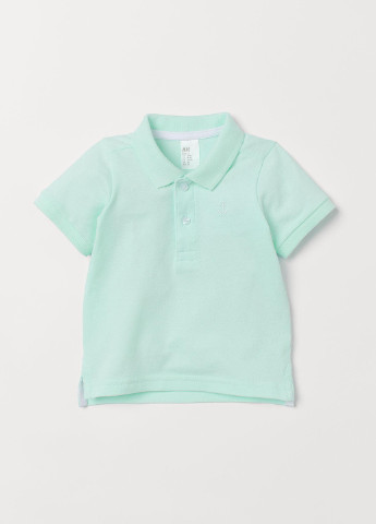 Мятная детская футболка-футболка для мальчика H&M однотонная