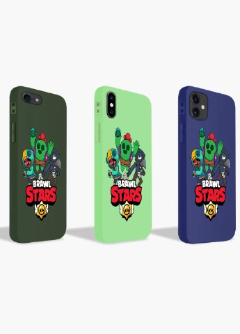 Чохол силіконовий Apple Iphone 8 plus Бравл Старс (Brawl Stars) (6154-1021) MobiPrint (219288717)