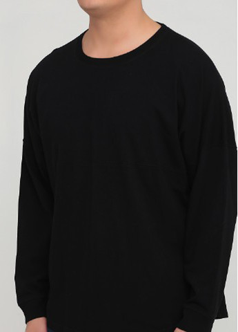 Черный свитшот J.America однотонный без декора (361960040)