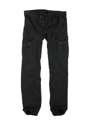 Черные кэжуал демисезонные прямые брюки Surplus