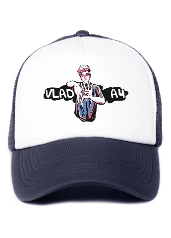 Кепка Тракер детская блогер Влад Бумага А4 (blogger Vlad A4) (33404-2621) MobiPrint (220824511)