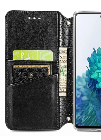 Кожаный чехол книжка Mandala (PU) для Xiaomi Mi 10T Lite / Redmi Note 9 Pro 5G Черный (is_00000041397_7) Getman (237829269)