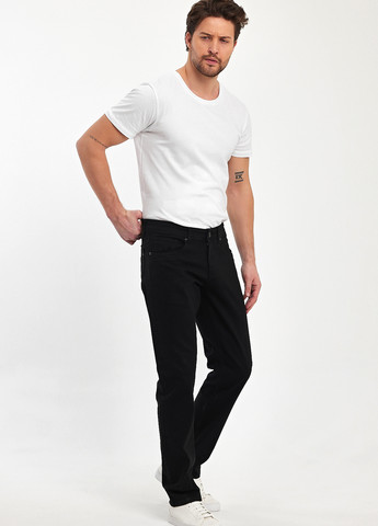 Черные демисезонные регюлар фит джинсы Trend Collection