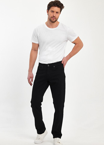 Черные демисезонные регюлар фит джинсы Trend Collection