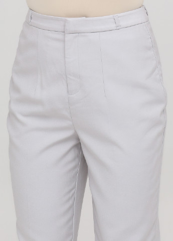 Серые кэжуал демисезонные зауженные, укороченные брюки Vero Moda