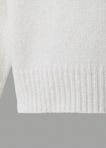 Черно-белый демисезонный свитер SHEIN