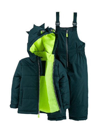Зеленый зимний костюм (куртка, комбинезон) Carter's