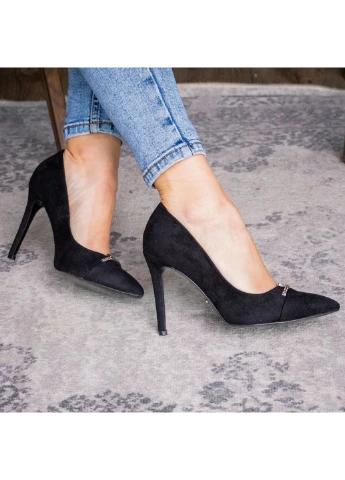 Fashion Туфлі жіночі Becka 2533 39 25 см Чорний чорний з натуральна замша, україна — демісезон (253195612)