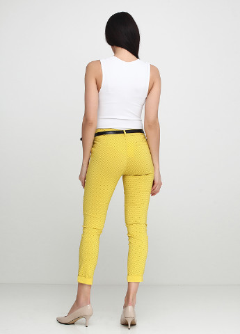 Желтые кэжуал демисезонные брюки Moda in Italy