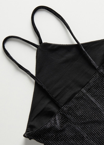 Чорна кежуал сукня силуетна Reserved в горошок