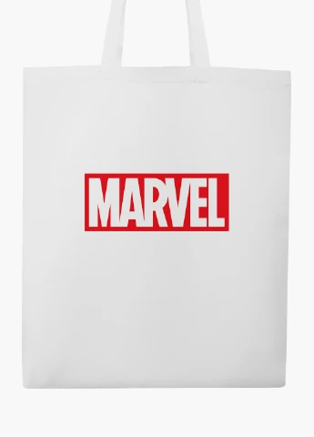 Еко сумка шоппер біла Марвел (Marvel) (9227-1982-WT2) Еко сумка шоппер біла 41*35 см MobiPrint (219125739)