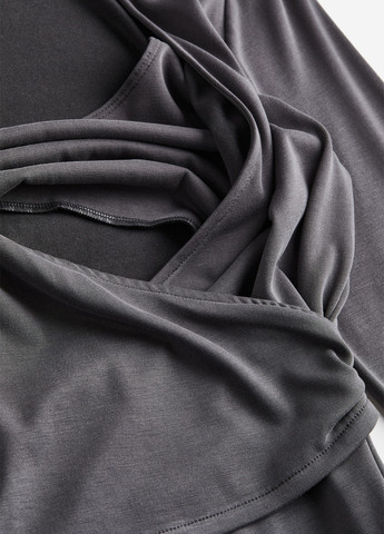 Темно-сіра кежуал сукня для годуючих на запах H&M однотонна