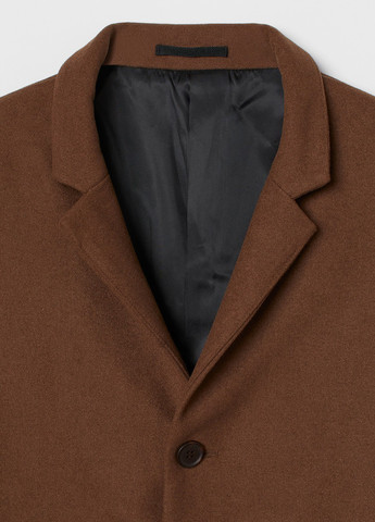 Коричневе демісезонне Пальто однобортне H&M