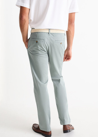 Серо-голубые кэжуал демисезонные чиносы брюки C&A