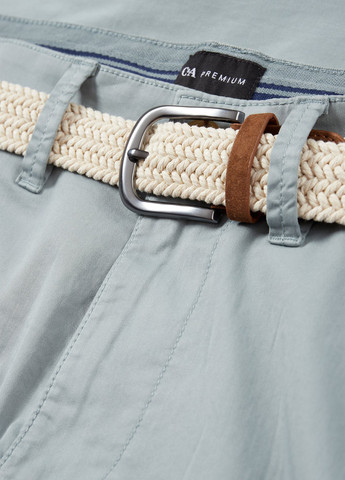 Серо-голубые кэжуал демисезонные чиносы брюки C&A